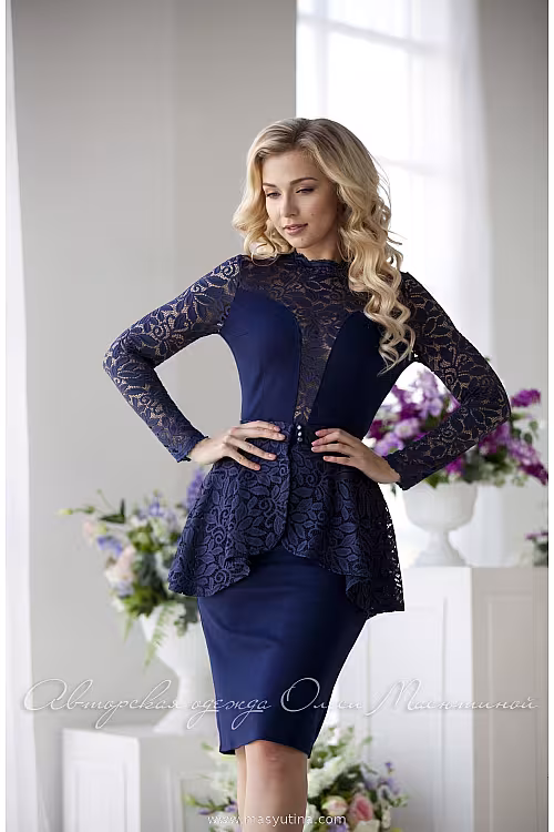 Платье "Dark blue"